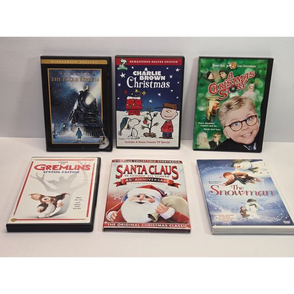 6 DVD Bundle of Christmas Classics + Christmas Book- EUC SET - Picture 1 of 3